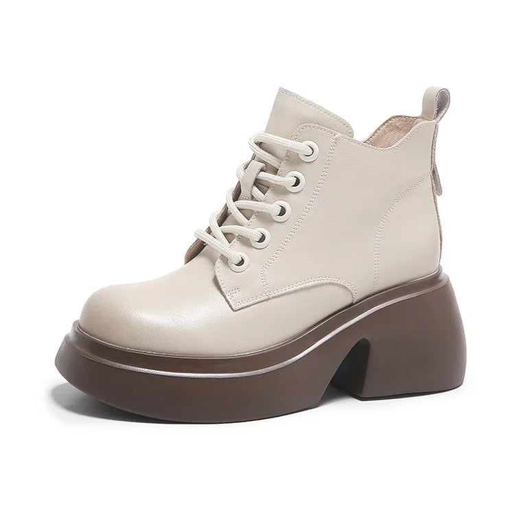 Ardella | Women’s Platform Loafers – 7.5cm Comfy Wedges