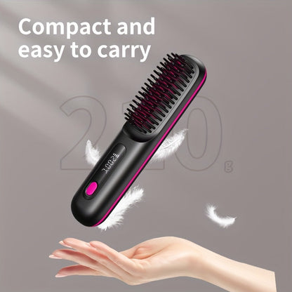 SleekMate | Portable USB-Rechargeable Straightening Comb with Anti-Scald Protection
