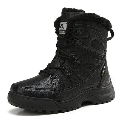 SnowEase | Women’s Winter Lace-Up Plush Ankle Boots
