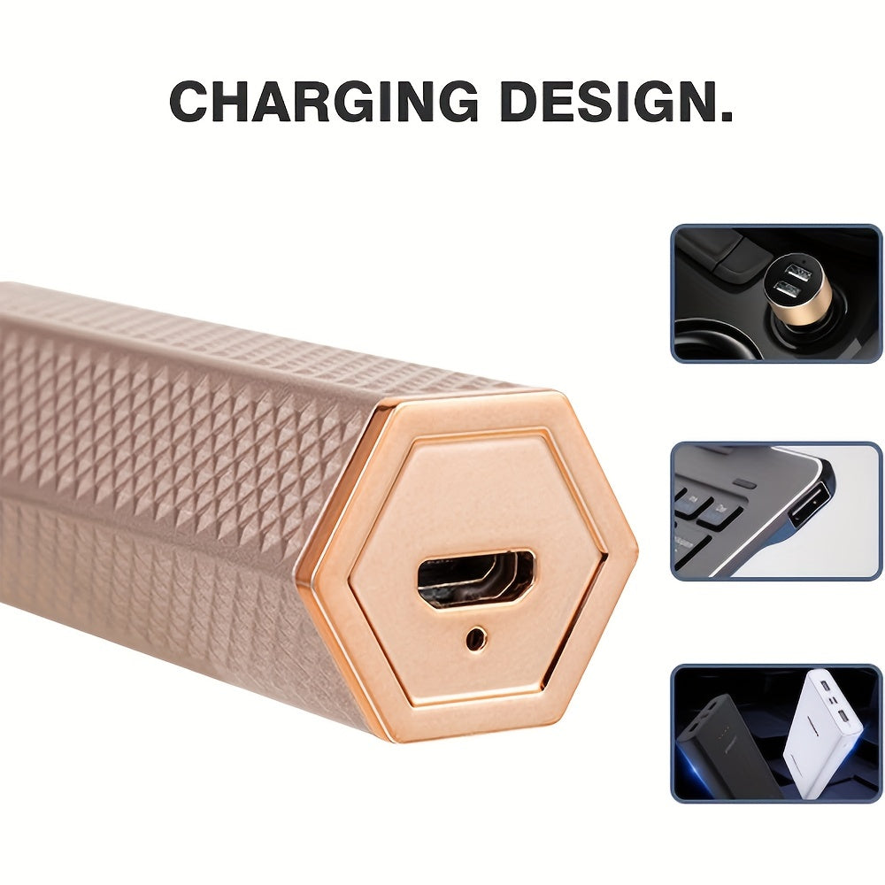 GlowSmooth | Women’s Shaver – Painless 4-in-1 for Face & Bikini Line