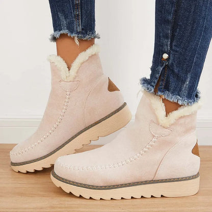 Frostelle™ | Winter Ankle Snow Boots – Non-Slip & Slip-On