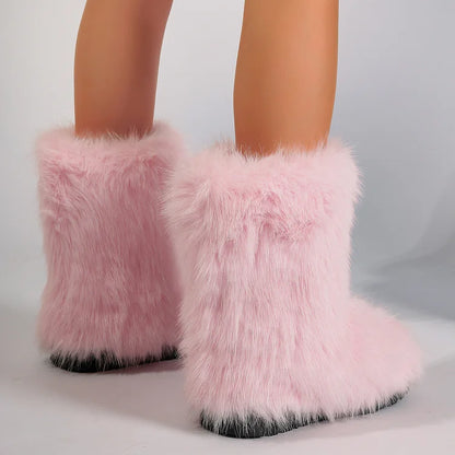 Velmora | Women’s Warm Ankle Slip-On Boots