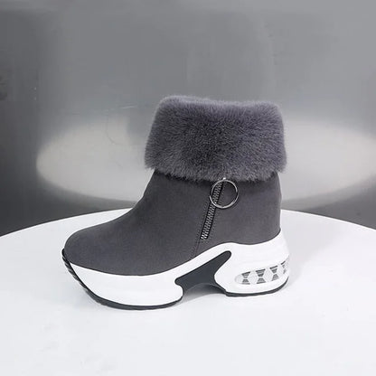 FROZA | Women’s Plush Lace-Up Snow Boots