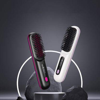 SleekMate | Portable USB-Rechargeable Straightening Comb with Anti-Scald Protection