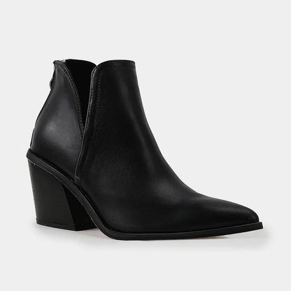 VELA™ | Women’s Mid-Heel Ankle Boots – Slip-On