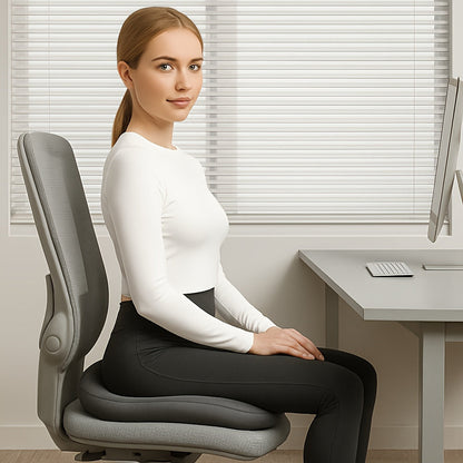 PosturaEase™ – Ergonomic Hip & Waist Support Cushion for Long Sitting Hours