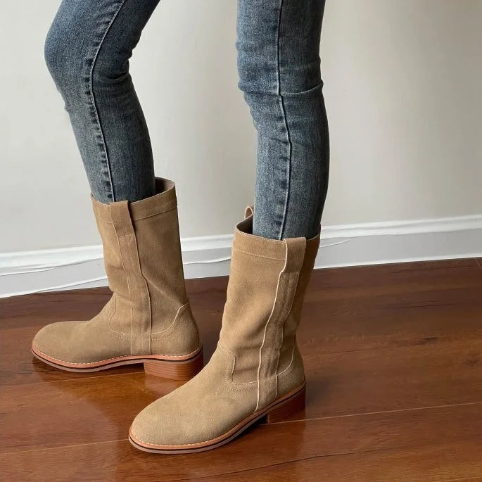VANTIS™ | Women’s Mid-Calf Boots – Simple, Soft & Stylish