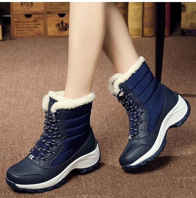 FUNMARS™ | Women’s Winter Lace-Up Snow Boots