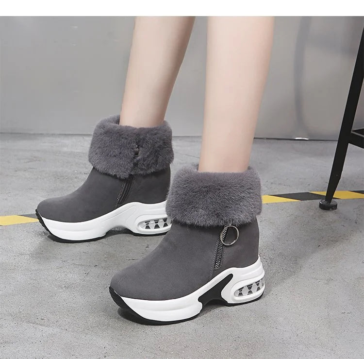 FROZA | Women’s Plush Lace-Up Snow Boots
