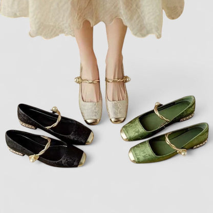 Chrystahh | Elegant Low-Heel Mary Janes
