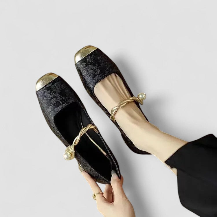 Chrystahh | Elegant Low-Heel Mary Janes