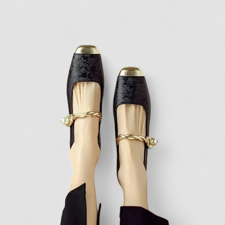 Chrystahh | Elegant Low-Heel Mary Janes