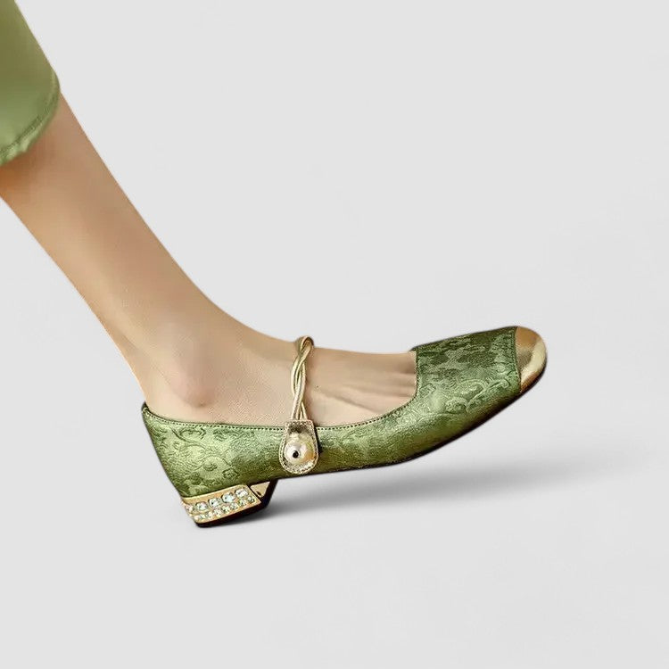 Chrystahh | Elegant Low-Heel Mary Janes