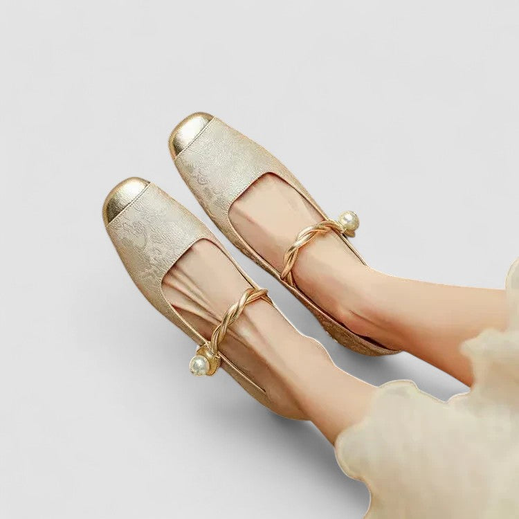 Chrystahh | Elegant Low-Heel Mary Janes