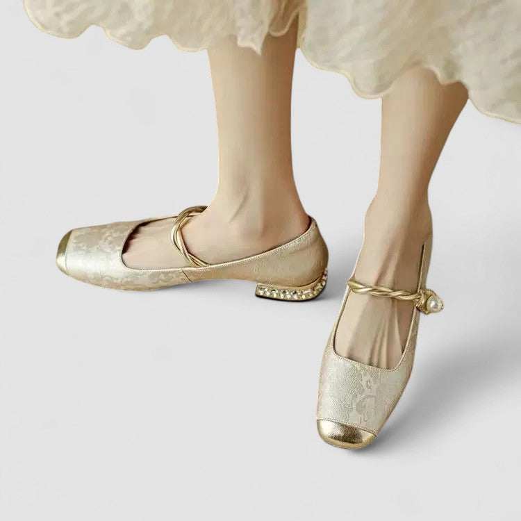 Chrystahh | Elegant Low-Heel Mary Janes