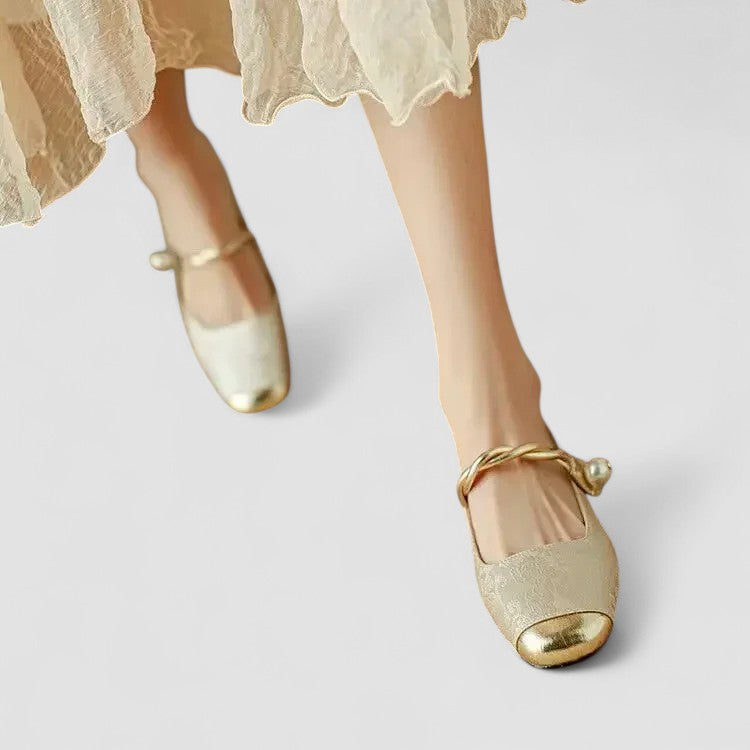 Chrystahh | Elegant Low-Heel Mary Janes
