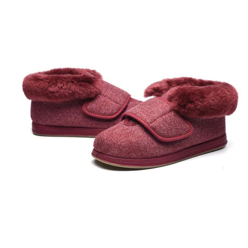 SOFTRU™ | Warm Adjustable Cotton Shoes – Wide Fit