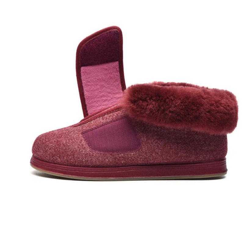 SOFTRU™ | Warm Adjustable Cotton Shoes – Wide Fit