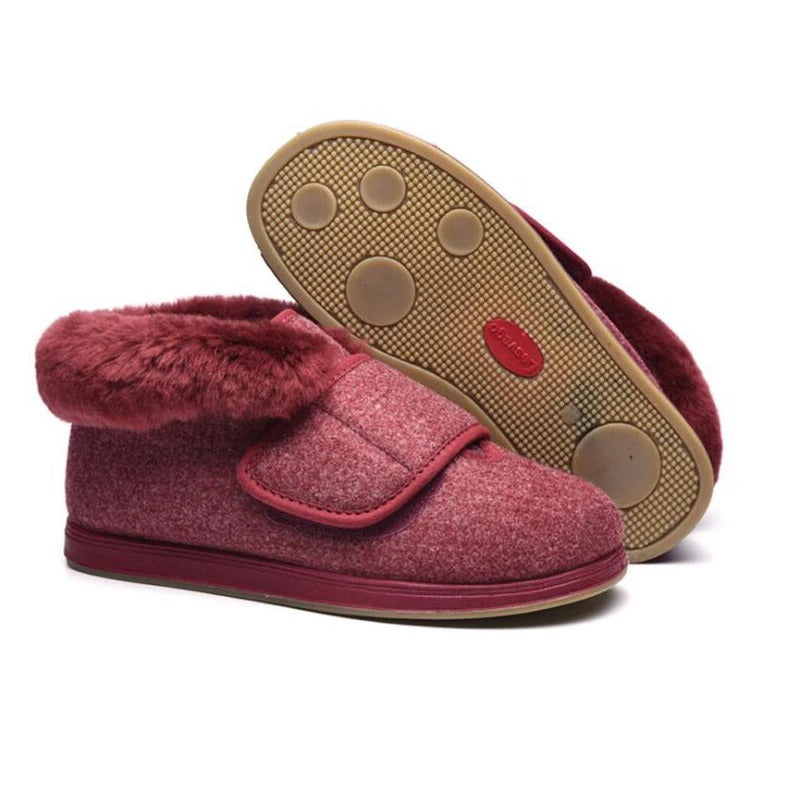SOFTRU™ | Warm Adjustable Cotton Shoes – Wide Fit