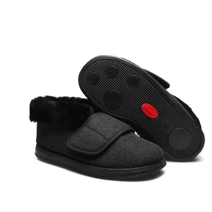 SOFTRU™ | Warm Adjustable Cotton Shoes – Wide Fit