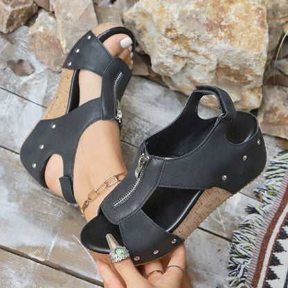 Bella - Orthopedic Wedge Sandals with Open Toe for Women