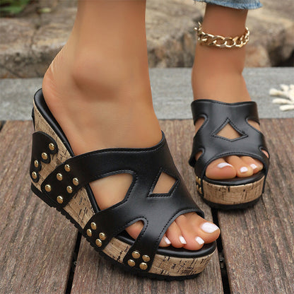 Diva - Wedge sandals with platform and comfort for women