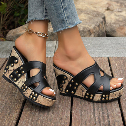 Diva - Wedge sandals with platform and comfort for women