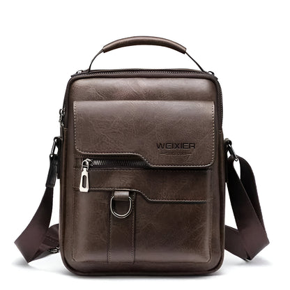 SafeStride™ Anti-Theft Leather Sling Bag